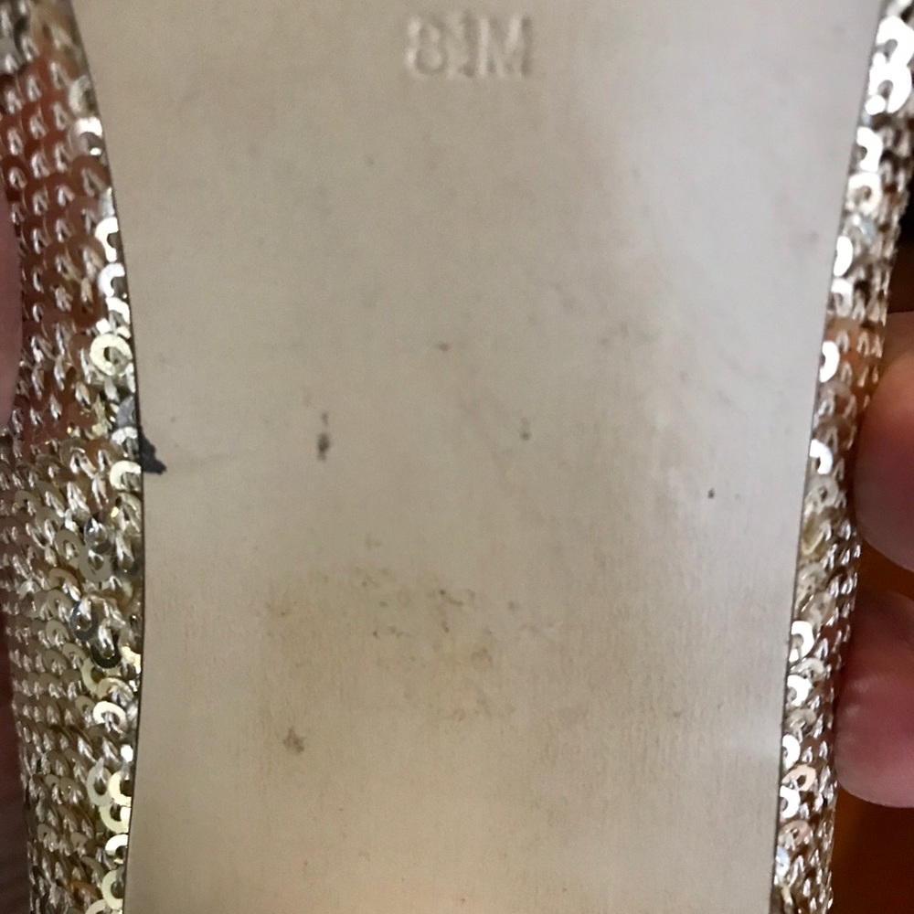 Guess Gold Sequins Peep Toe heels - Picture 5 of 8